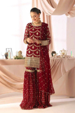Royal Faux Georgette Sharara Suit Set