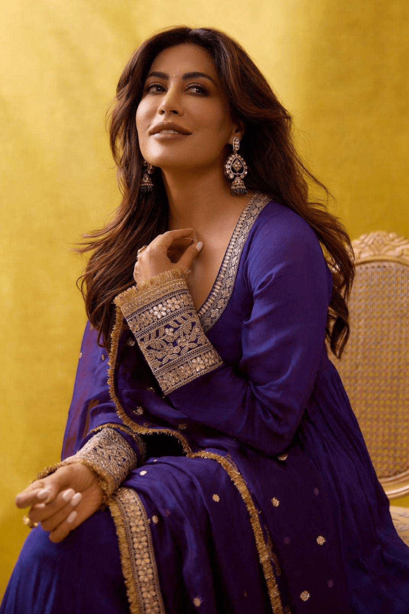 Royal Elegance Georgette Anarkali Gown with Designer Dupatta - kavyo.in