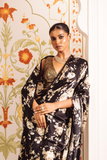 Elegant Floral Digital Print Japan Satin Saree with Matching Blouse