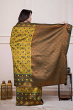 Patola Silk Saree with Elephant & Bird Motifs