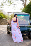 Lavender Floral Print Saree