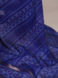 Purple Bandhej Printed Polyester Viscose Chanderi Saree