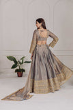 Elegant Grey Heavy Fendy Embroidered Lehenga Set